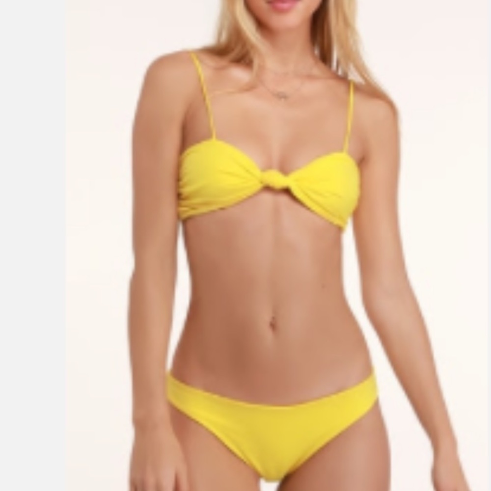 Lulus yellow bikini